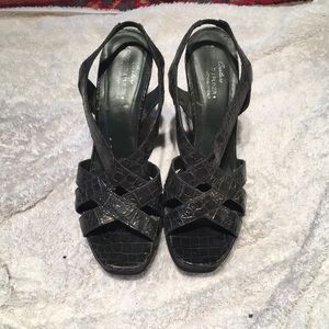 Vintage Alligator Donald J Pliner wedges